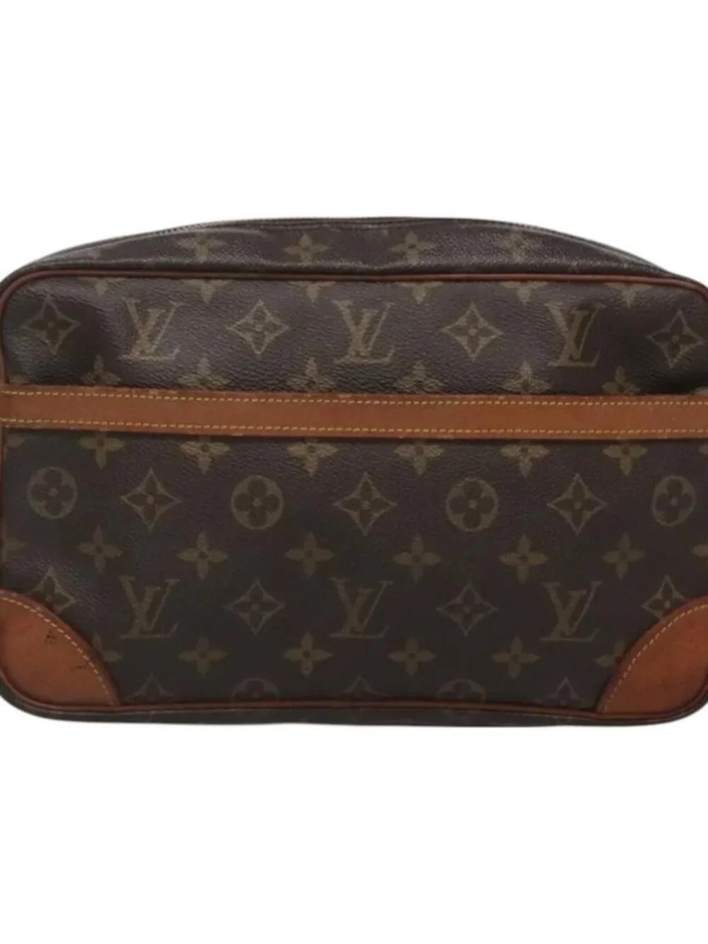 LOUIS VUITTON Monogram Compiegne 28 Clutch Bag M51845 LV Auth